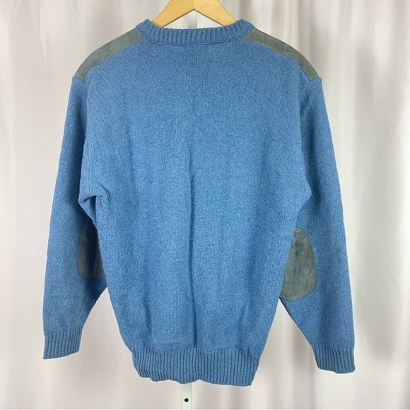 Vintage Glenhusky of Scotland Large Shetland Wool Sweater Crewneck Jumper Winter - Picture 2 of 10